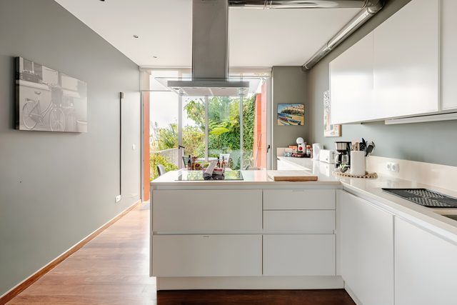 The kitchen island