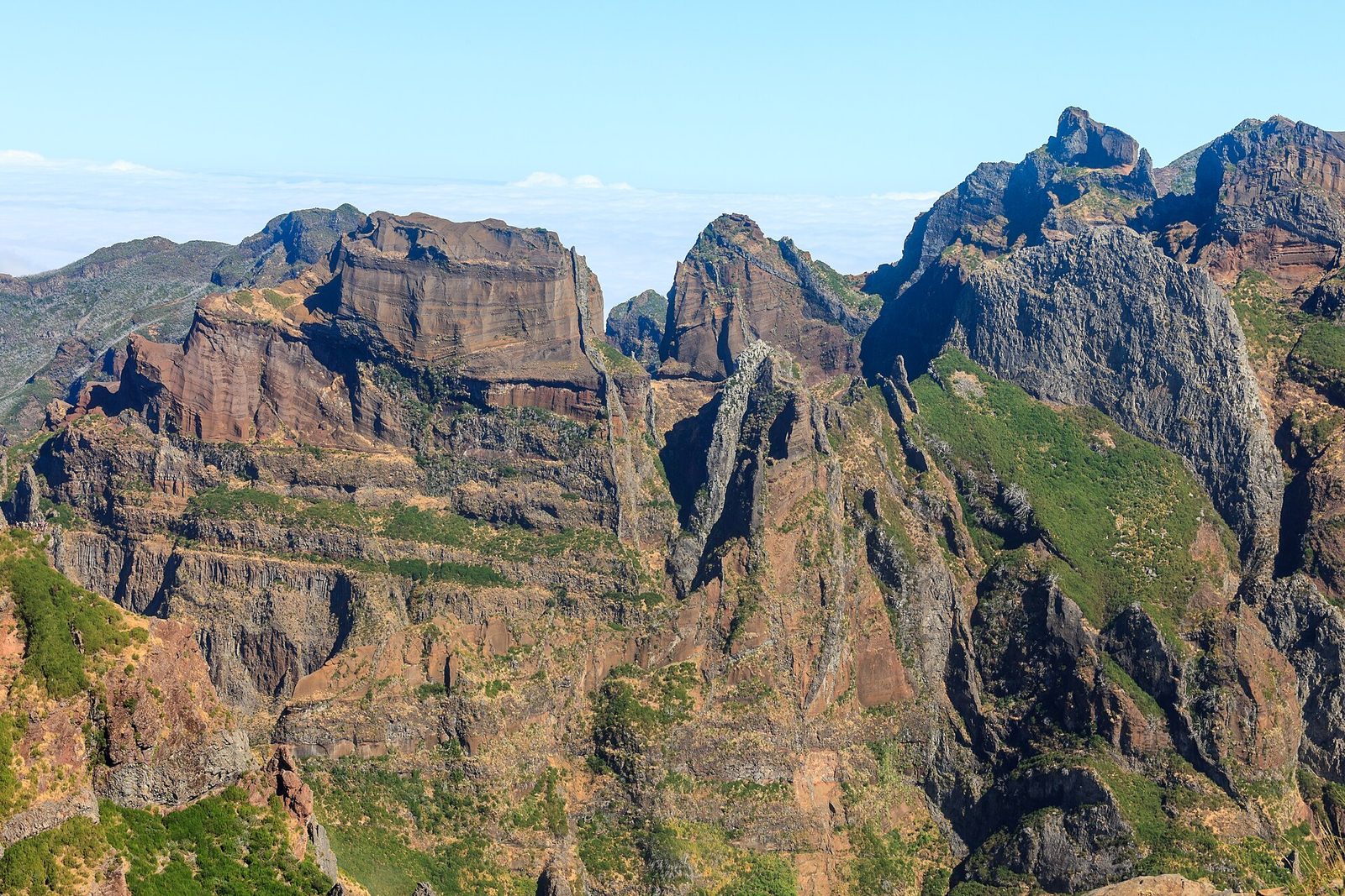 Pico do Gato and Pico das Torres from Pico do Areeiro