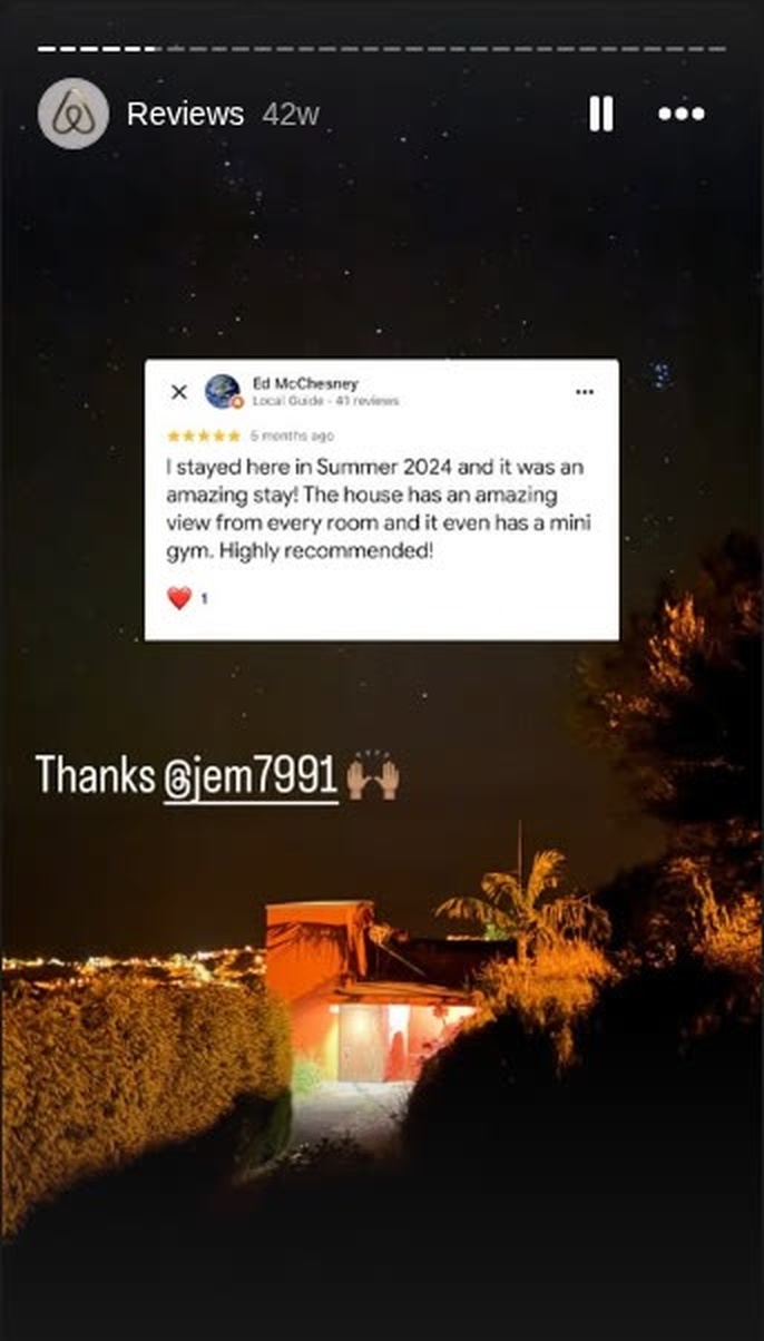 Ed McChesney, 5 stars: I stayed here in Summer 2024 and it was an amazing stay. The house has an amazing view from every room