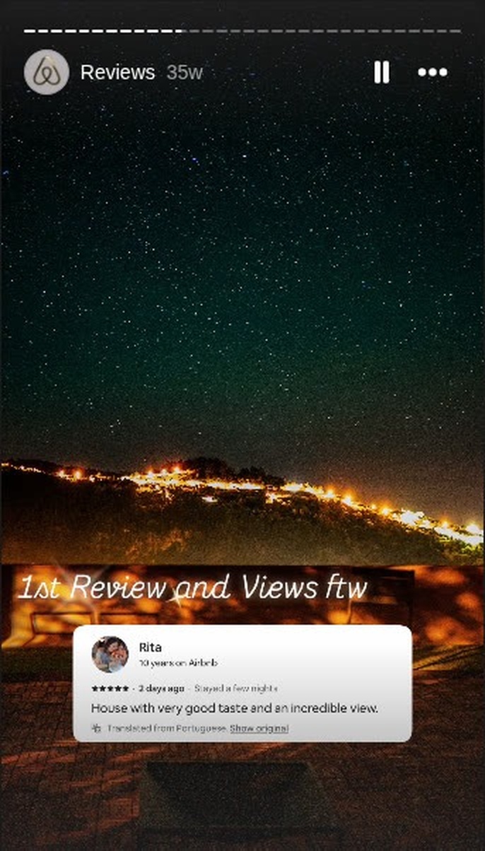 Rita, 5 stars: House with very good taste and an incredible view