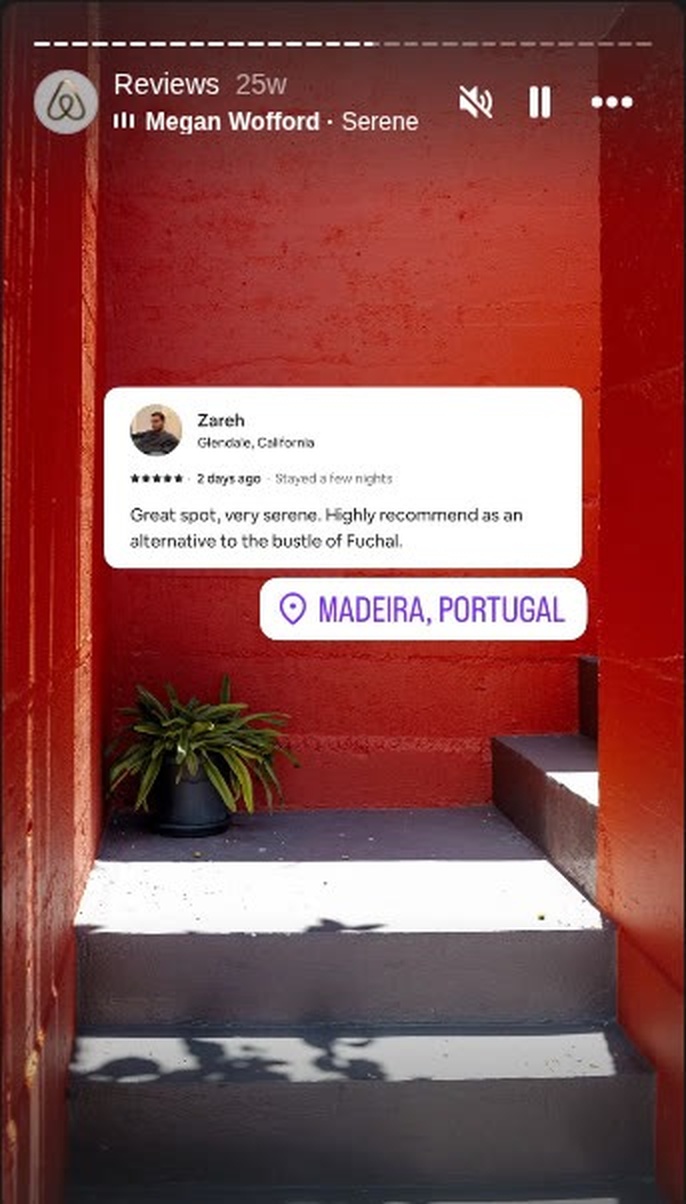 Zareh, Glendale, California, 5 stars: Great spot, very serene. Highly recommend as an alternative to the bustle of Funchal