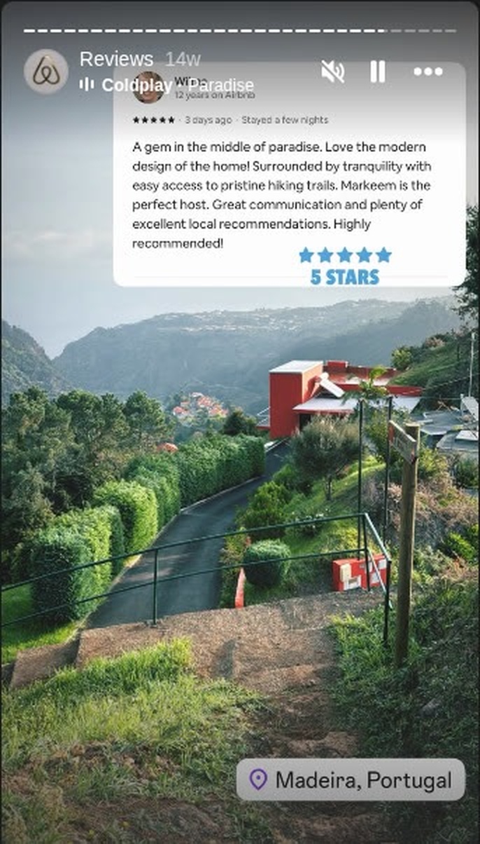 Airbnb 5-star review: A gem in the middle of paradise. Love the modern design of the home